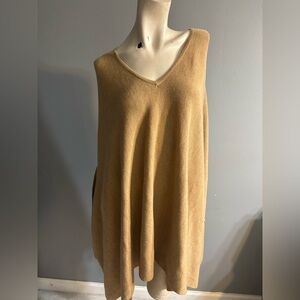 Max Studio Tan V-Neck Tank Top